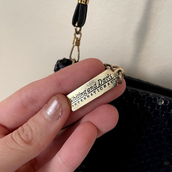 Whiting and Davis International handbag sequin style classic vintage shoulder ba - Picture 4 of 8